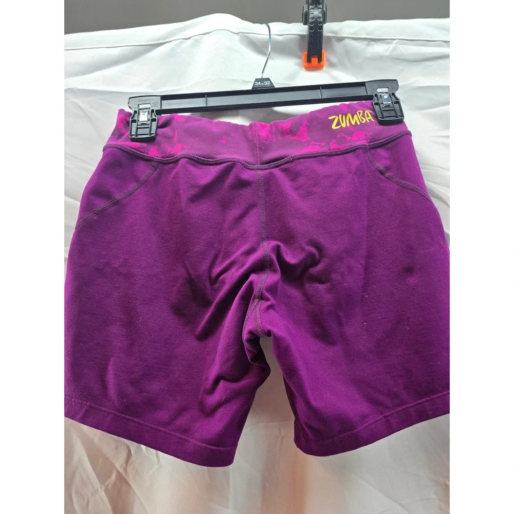 Zumba Wear‎ Purple Athletic Shorts Women's Size Small Workout Fitness